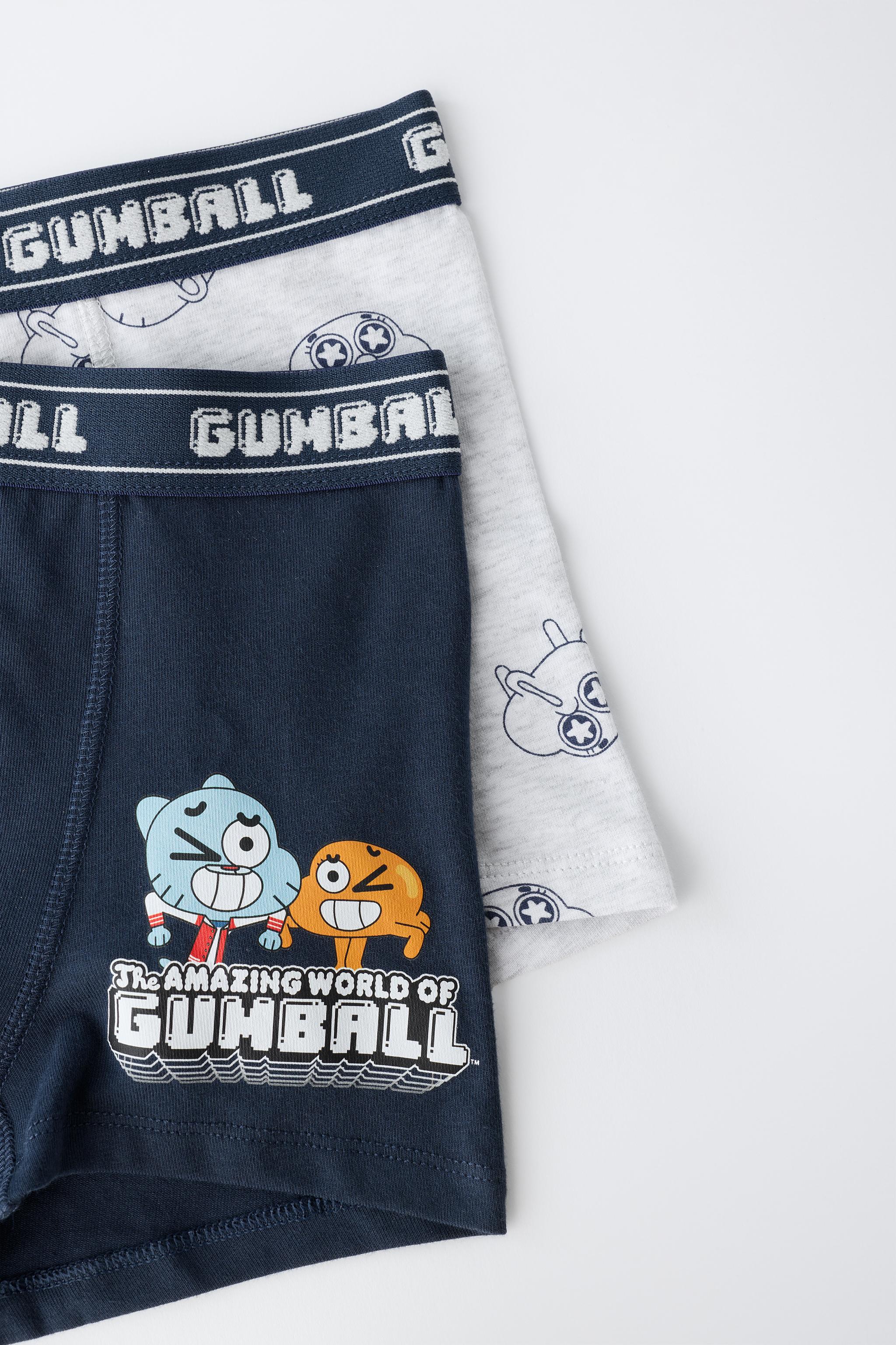 6-14 YEARS/ GUMBALL CARTOON NETWORK™ TWO-PACK BOXER BRIEFS